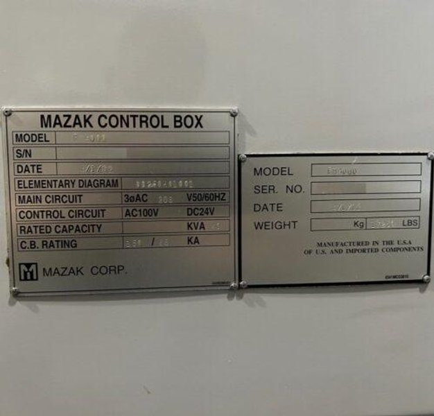 Mazak FH-4000 CNC Horizontal Machining Center