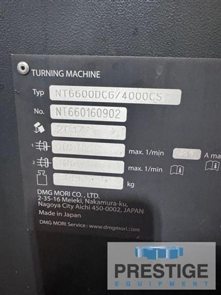 DMG Mori NT6600DCG/4000CS CNC Turning &amp; Milling Center