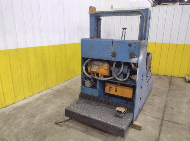 20,000 LB X 48" DELTEC HYDRAULIC SELF CONTAINED COIL CAR W/ELEVATION. STOCK # 0537126