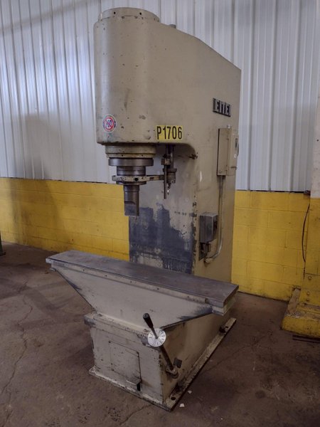 60 TON EITEL MODEL #RP60 HYDRAULIC PRECISION STRAIGHTENING PRESS, NEW 1974: STOCK 16013