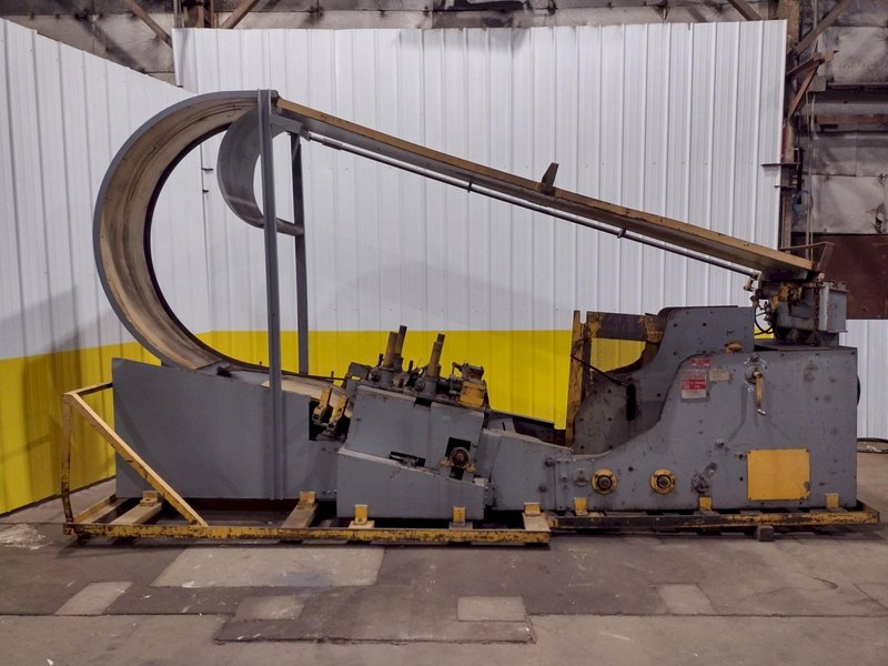 10,000 LB X 24&quot; WIDE X .187&quot; AIR FEEDS COIL CRADLE STRAIGHTENER / UNCOILER: STOCK 17042