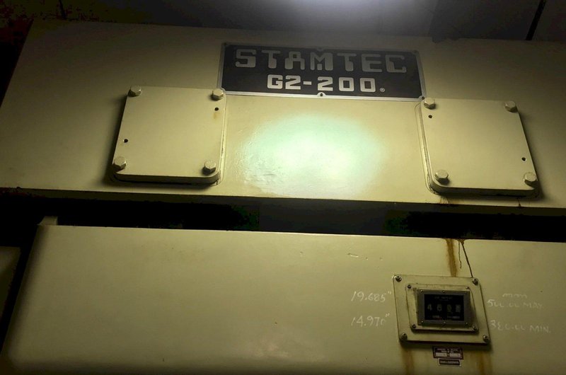 220 TON STAMEC GAP FRAME DOUBLE CRANK PRESS: STOCK #73494