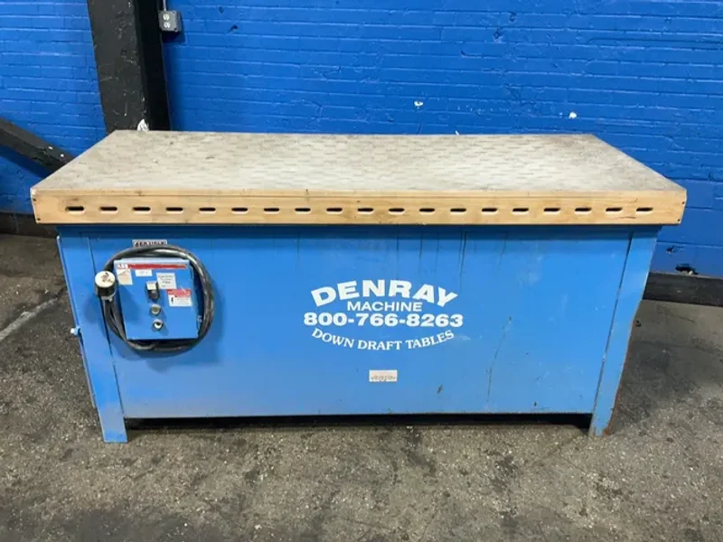 DENRAY MACHINES DOWN DRAFT TABLE  -  2872 B
