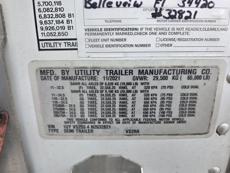 2022 Utility 53 x 102 1UYVS2534N2632821