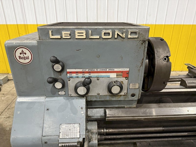 19" X 120" LEBLOND MODEL #6E REGAL ENGINE LATHE 1.75" HOLE: STOCK # 14661
