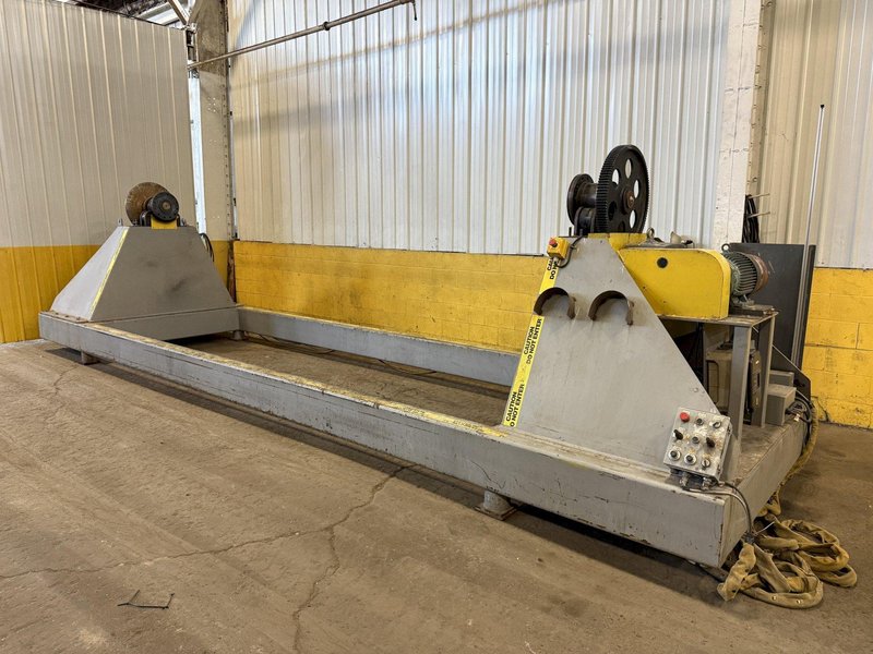 120&quot; SWING X 208&quot; LONG HEADSTOCK &amp; TAILSTOCK POWERED WELDING POSITIONER / PIPE ROLLER: YOBRO #23957