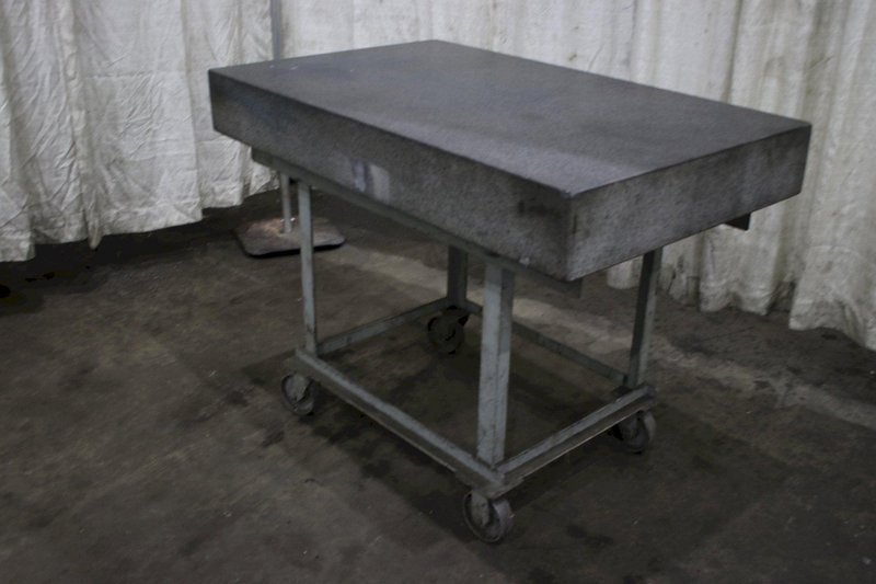3&#039; X 4&#039; X 6&quot;  DOALL GRANITE PLATE ON STAND: STOCK #75025