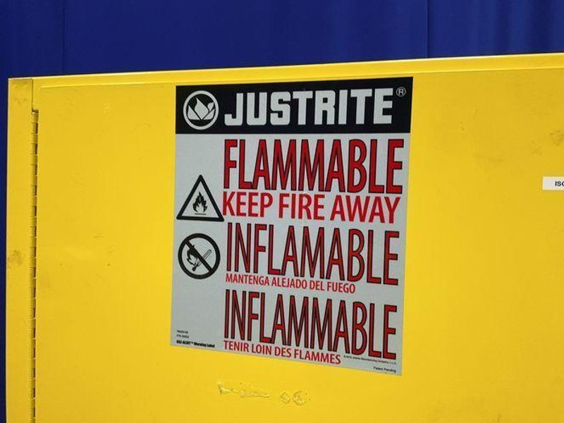 JUSTRITE 110 GAL FLAMMABLE STORAGE CABINET