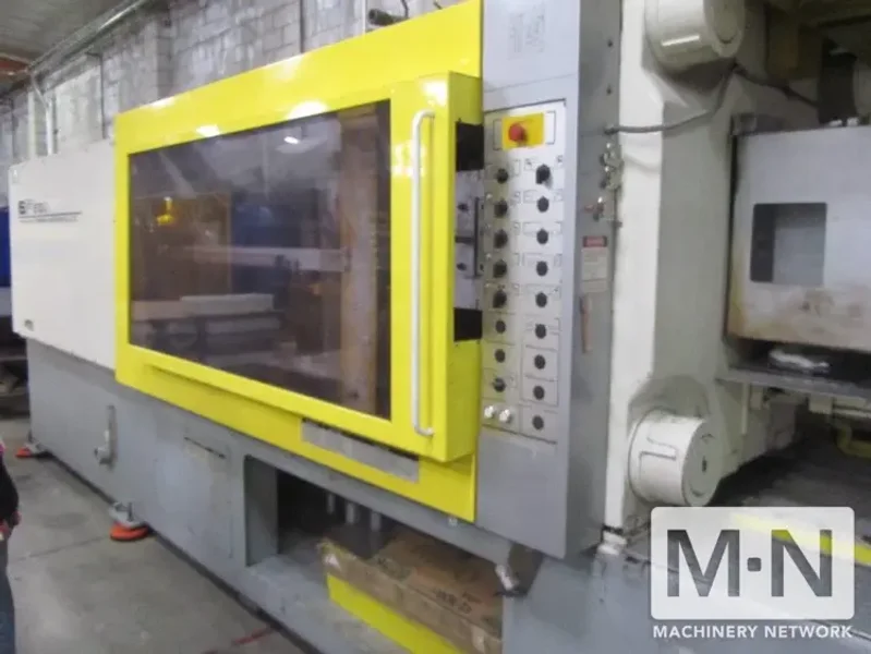 610 TON 124 OZ TOSHIBA MODEL ISF610-SII-59B INJECTION MOLDING MACHINE MFG 1994