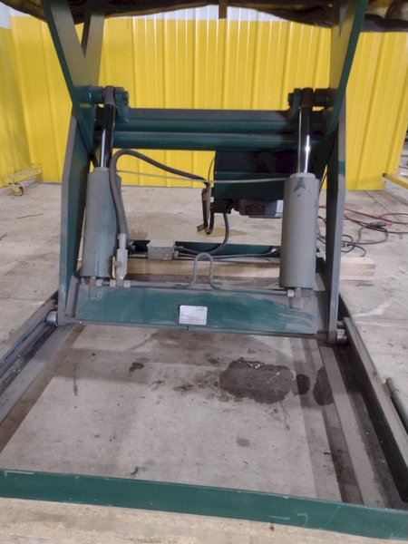3500 LB X 60" X 48" SOUTHWORTH MODEL #LS4-36 HYDRAULIC SCISSOR LIFT TABLE, 110V SINGLE PHASE: STOCK #20921