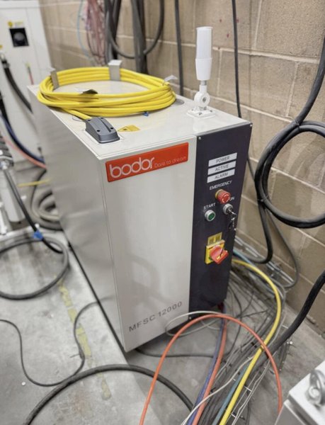 12,000 Watt 5′ x 10′ Bodor i7-CU Fiber Laser, 2024 – Bodorthinker Control, Bodorgenius Laser Head, S&amp;A CWFL 12000 Chiller