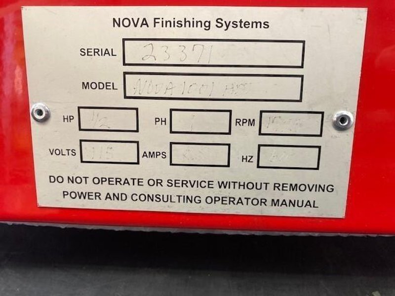 Nova Finishing Systems Nova 1001 HDT, 1 Cubic Ft, 1/2 HP Vibratory Tumbler, 1 Phase, 1925 RPM