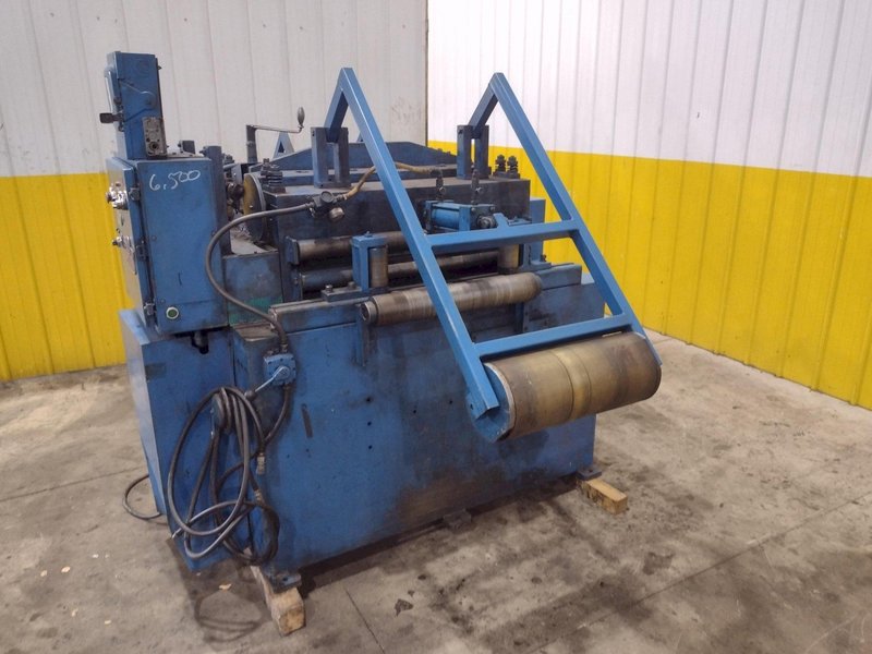 24" COOPER WEYMOUTH 7 ROLL MOTORIZED POWERED COIL STRIP STRAIGHTENER: STOCK #23702