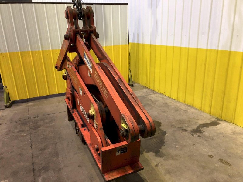 20,000 LB 10 TON BUSHMAN MODEL 6100 SINGLE RIM VERTICAL COIL LIFTING TONG SCISSOR TYPE COIL LIFT: STOCK #15815