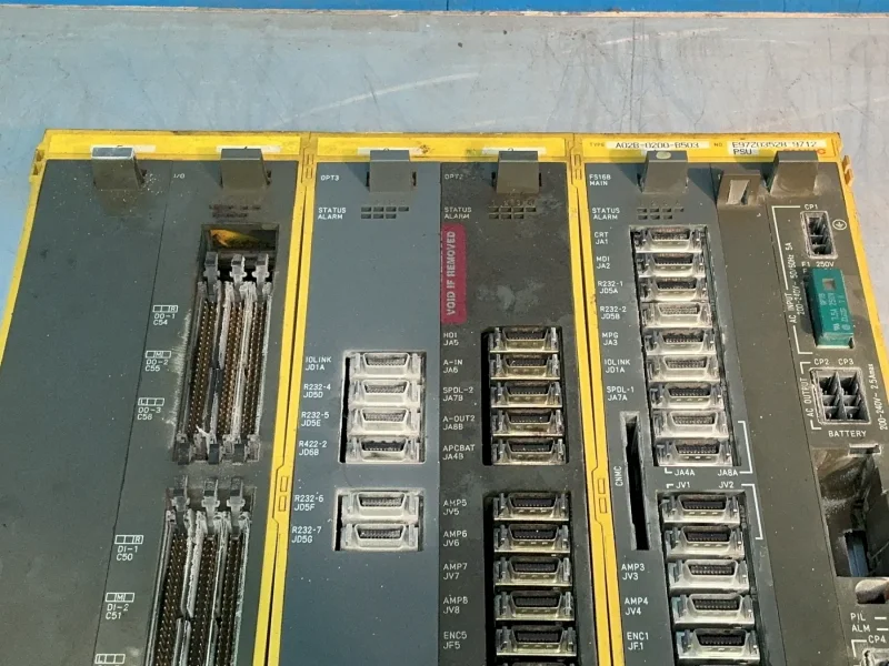 FANUC PLC CHASSIS W/MODULES  -  A16B-2201-0856
