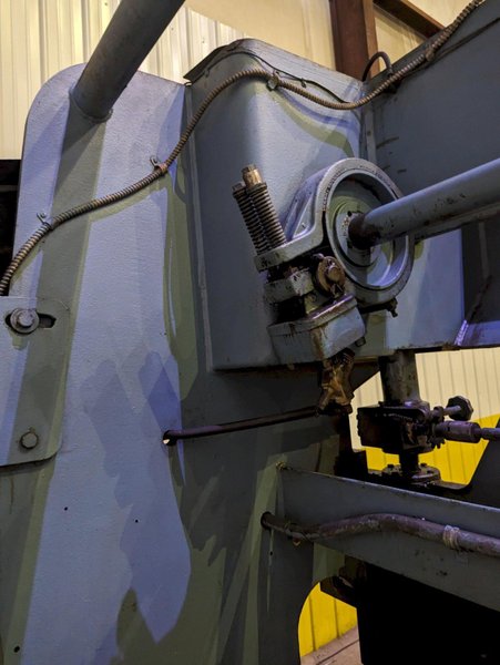 55 TON X 12' CHICAGO D &amp; K MODEL #1012-B AIR CLUTCH MECHANICAL PRESS BRAKE: STOCK #19216
