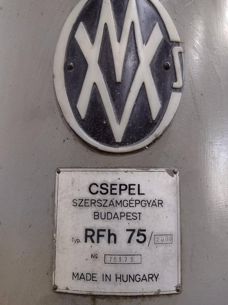 7&#039; X 16&quot; CSEPEL MODEL #RFH75/2000 RADIAL ARM DRILL: STOCK #19198