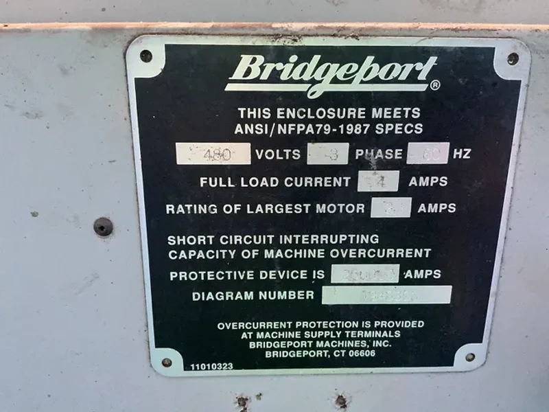 Bridgeport 9” X 48” Vertical Mill