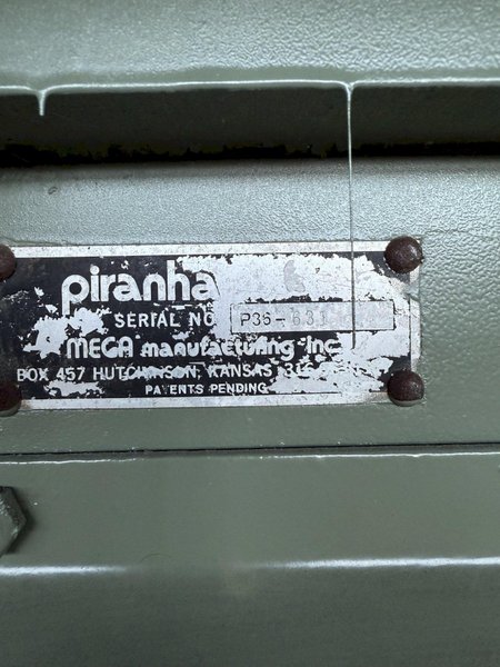 36 TON PIRAHNA P-36 IRON WORKER. STOCK #0889325