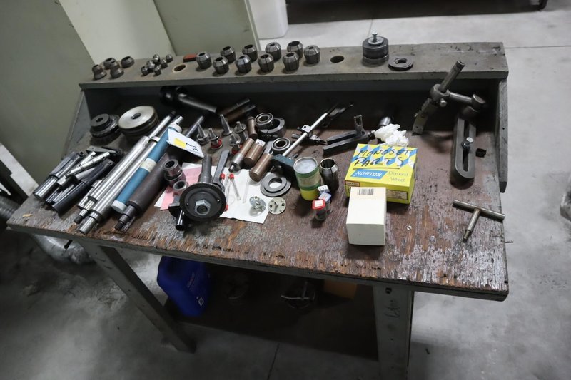 Cincinnati Monoset Tool and Cutter Grinder W/ Work Bench &amp; Accessories- Auction Item