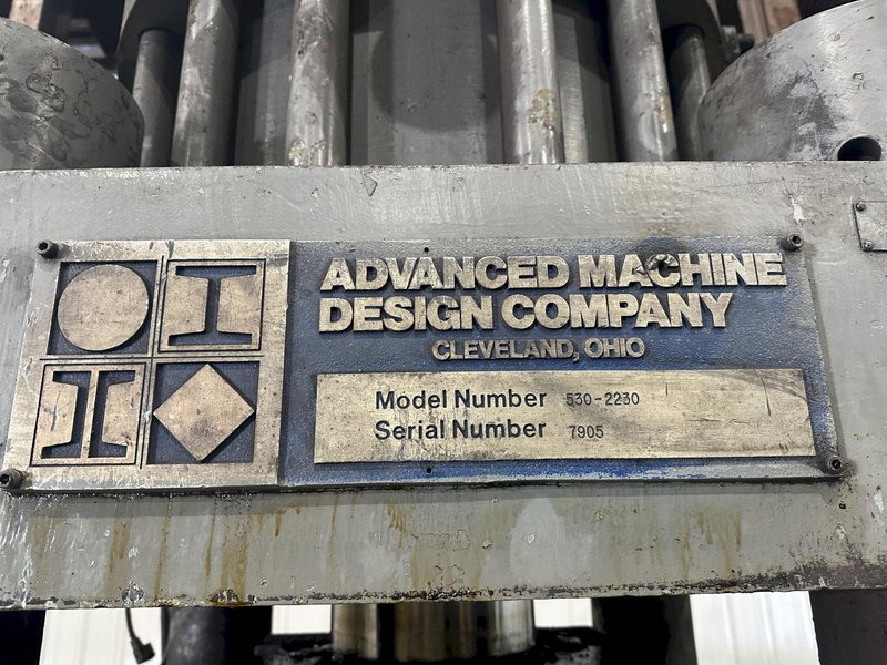 5&quot; (530 TON) AMD MODEL #530-2230 AUTOMATIC HYDRAULIC BAR &amp; BILLET SHEAR OR HYRDRAULIC PRESS: STOCK #22660