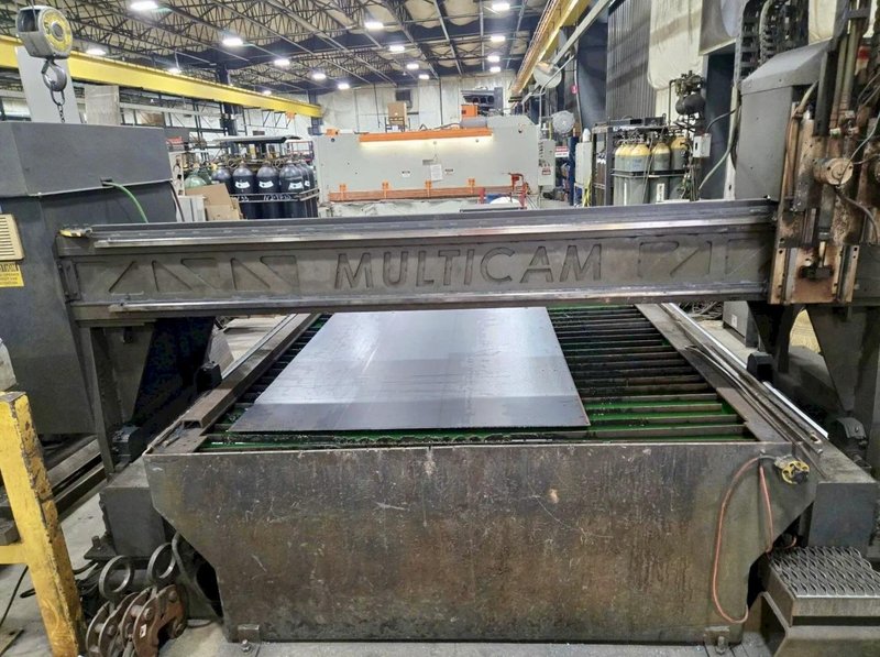 (2008) MULTICAM SERIES 6000 MODEL #340-0470 CNC 6' X 13' PLASMA TABLE. STOCK # 0879426