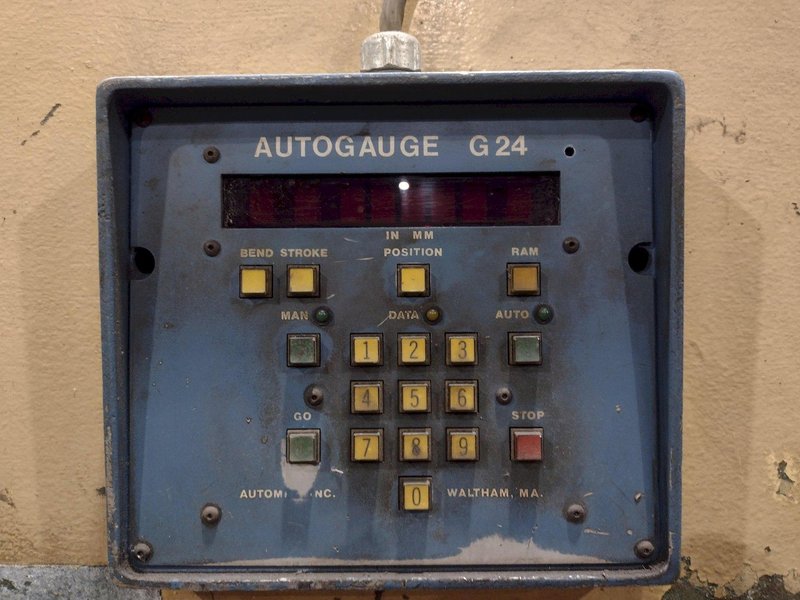 45 TON X 6' CHICAGO D&amp;K MODEL #56-A MECHANICAL PRESS BRAKE WITH CNC BACK GAUGE: STOCK #19652