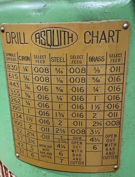 ASQUITH OD1 4&#039;6&quot; RADIAL DRILL