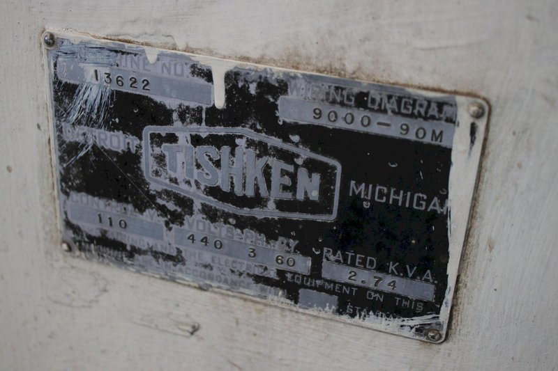 18 TON TISHKEN MODEL #CO-6-2 2 POST CUT-OFF PRESS: STOCK #76591