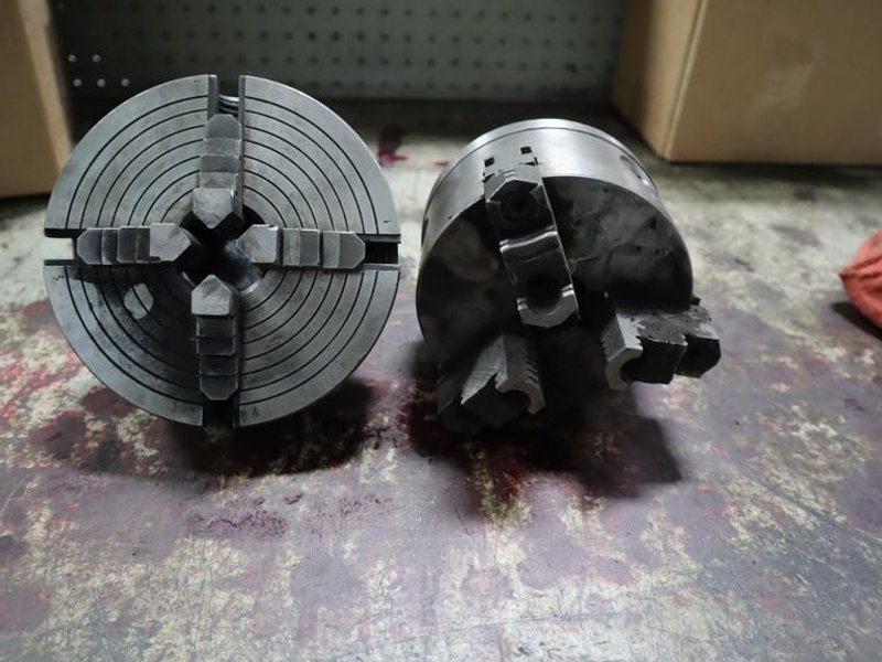 6" 4-Jaw &amp; 5" 3-Jaw Chuck- Auction Item