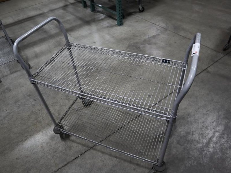 Nexel Wire Shop Cart - 2 Shelves- Auction Item