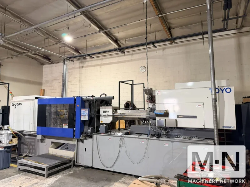500 TON 68 OZ TOYO MODEL Si-500V ELECTRIC INJECTION MOLDING MACHINE MFG 2012