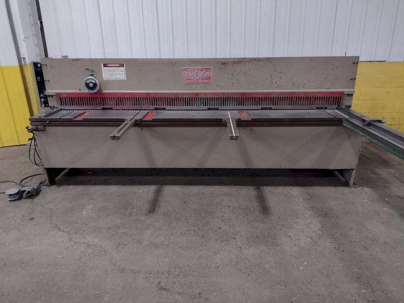10&#039; X 10 GA CHICAGO MODEL #UA10-135 HYDRAULIC SHEAR: STOCK #17508