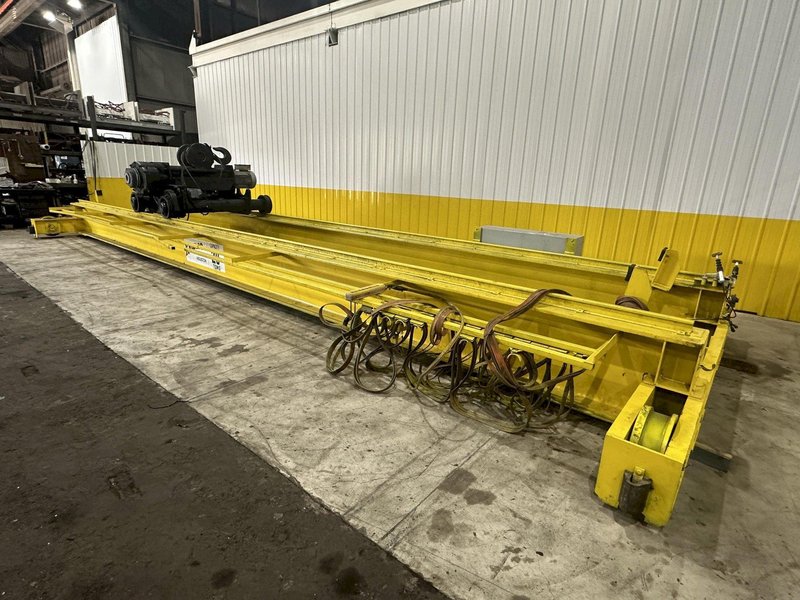 20 TON X 38' KRANCO OVERHEAD DOUBLE GIRDER BRIDGE CRANE: STOCK #21900