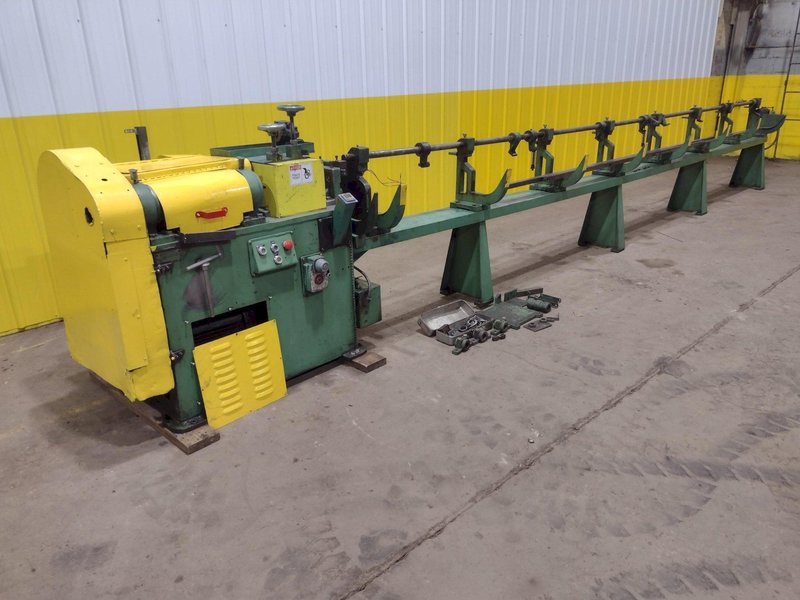 5/16&quot; X 20&#039; SHUSTER METTLER 2A4V AUTOMATIC WIRE STRAIGHTEN AND CUT MACHINE: STOCK #19403