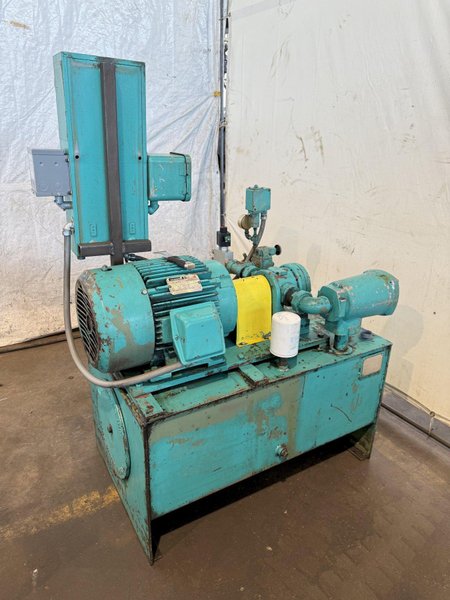 5,000 PSI HYDRAULIC PUMP UNIT W/ RELIANCE MOTOR. STOCK # 1003425.