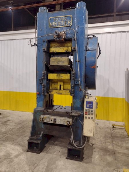 600 TON MINSTER MODEL #90-600 KNUCKLE JOINT PRESS, 4" STROKE: STOCK #22197