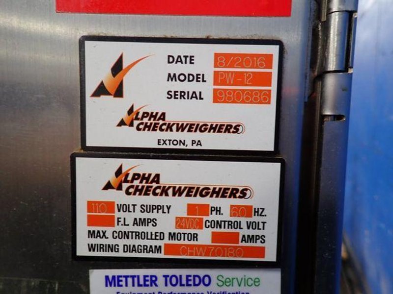 ALPHA CHECKWEIGHERS 12" X 58" CHECKWEIGHER  -  PW-12
