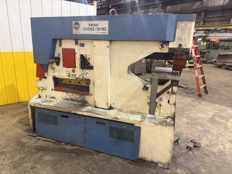 110 TON MUBEA MODEL #HIW 1000/610 HYDRAULIC IRONWORKER: YOBRO #25673