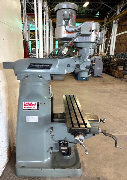 Bridgeport Vertical Mill Series I, 9&quot; x 42&quot; Tbl., 2 HP V-Speed, Clean