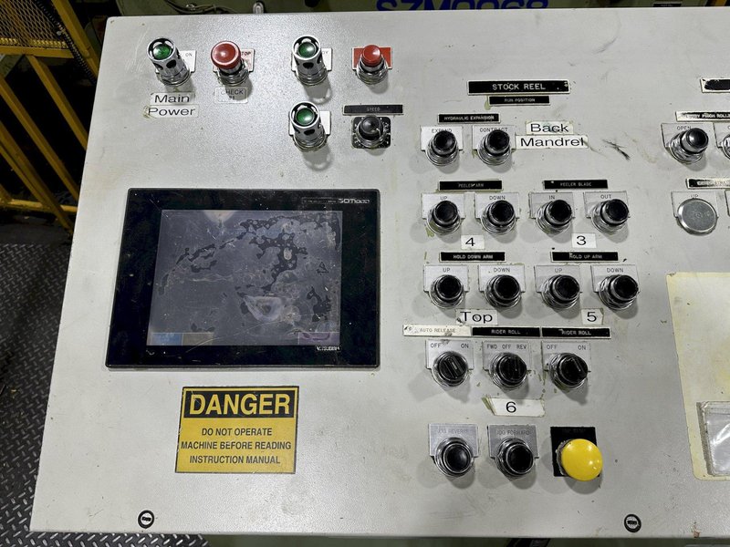 220 TON AIDA #PMX-L2-200H SSDC PRESS LINE, COMPLETE WITH CWP SPACE SAVER COIL FEED LINE: STOCK #22213