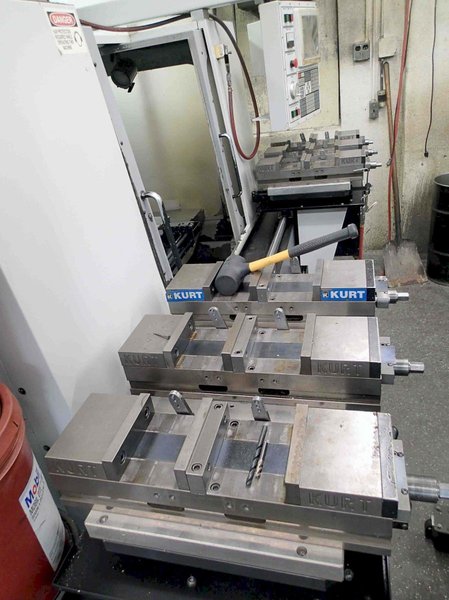 Haas VF-2 VMC, 1994- 4th Axis Ready, Kurt Vise