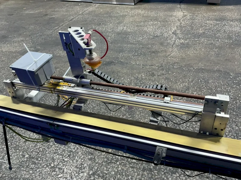DORNER 4”X250”, 3/8 HP 3200 SERIES FLAT BELT CONVEYOR WITH LUBRICATORS ASSEMBLY  -  320M042100D1301