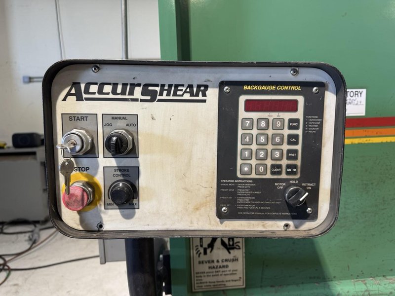 1/2″ x 12′ Accurshear 650012  Hydraulic Power Squaring Shear 2004
