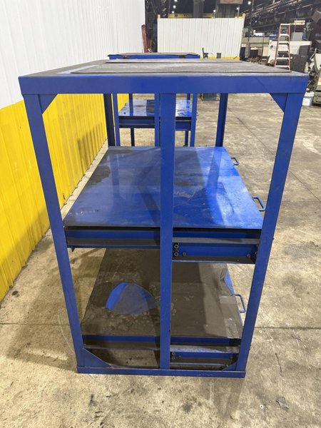 (4) 1,000 LB CAPACITY DIE RACKS W/ SLIDING SHELVES: YOBRO #24478