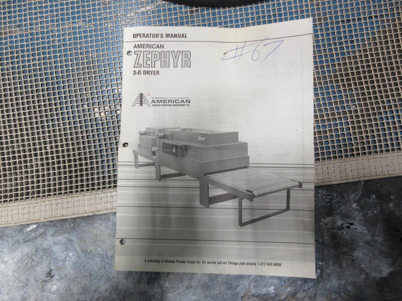 American Zephyr 3-D Drying Conveyor Paint Curing Oven- Auction Item