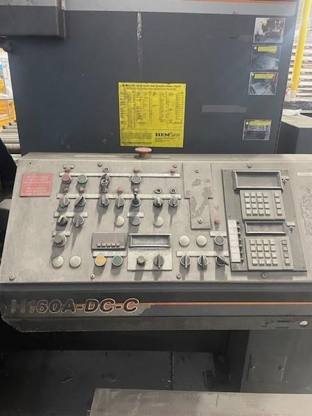 25" X 25" HEM MODEL H160A-DC-C AUTOMATIC HORIZONTAL BAND SAW STOCK #3730