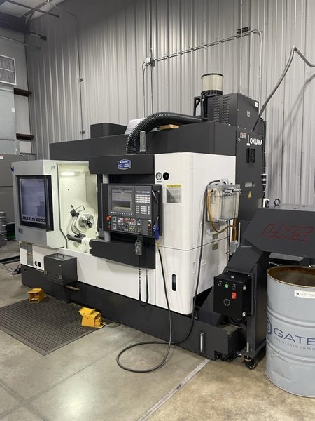Okuma Multus B250II-W Mill Turn, 2022 – Sub Spindle, 40 Tool ATC, Parts Catcher