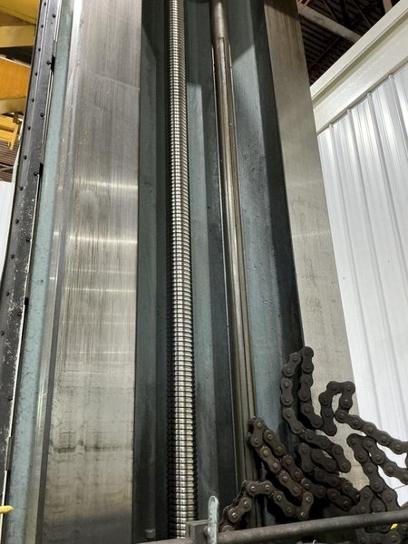 4" NOMURA MODEL #B-100WP TABLE TYPE HORIZONTAL BORING MILL 50 TAPER 96" TRAVEL: YOBRO #25193