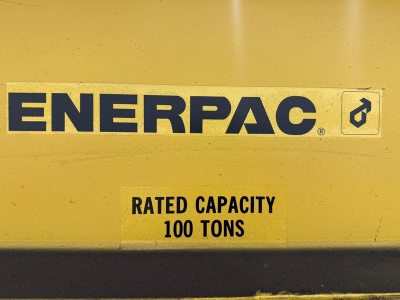 100 TON ENERPAC MODEL #GPEM3420Y H-FRAME HYDRAULIC PRESS: YOBRO #25886